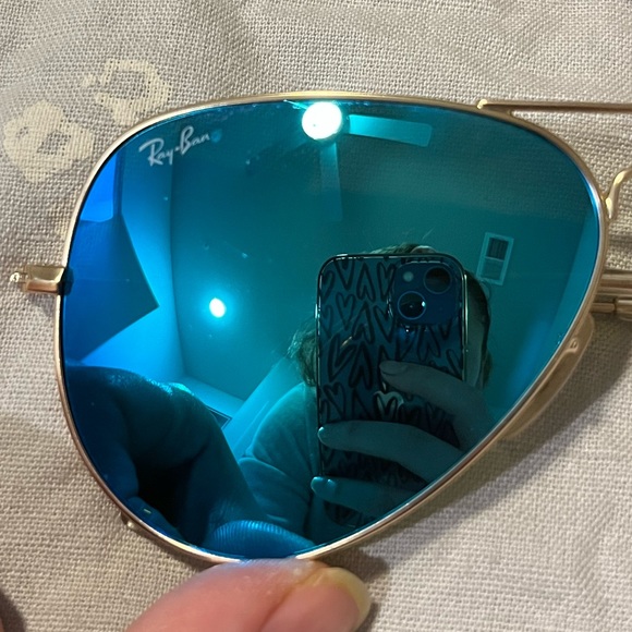 Reflective Blue Raybans - Picture 8 of 8